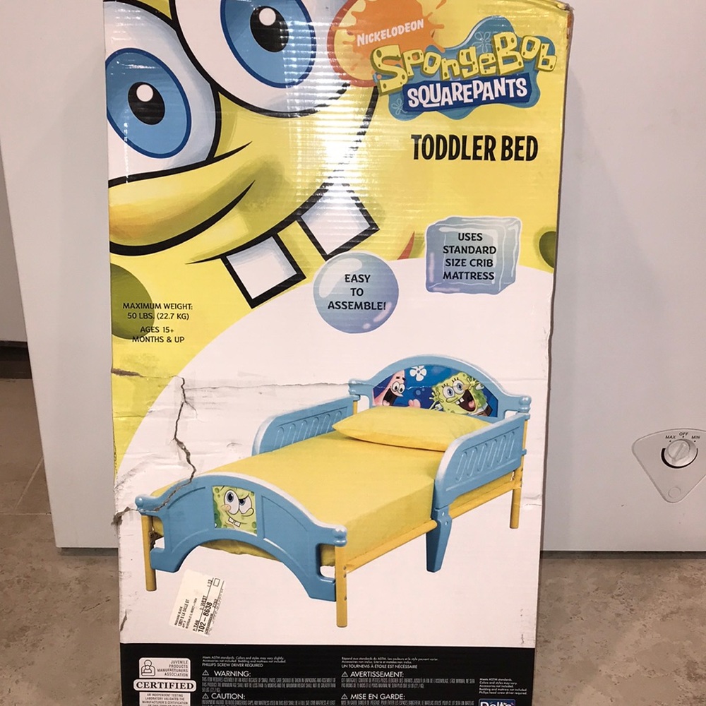 Spongebob toddler bed